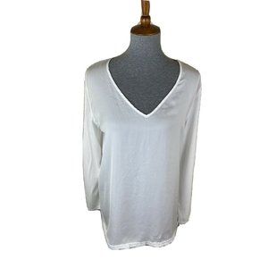 Zara WB Collection Size Large White High-Low Top